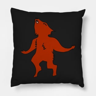 Red wolf Pillow