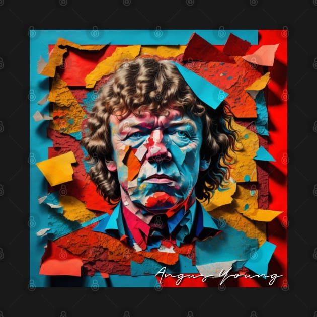 Angus Young // Paper Art by Otmr Draws