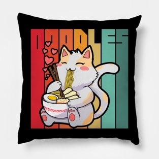 Ramen cat Pillow