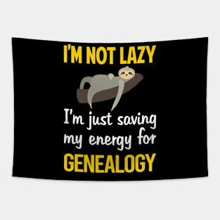 Funny Lazy Genealogy Genealogist Tapestry