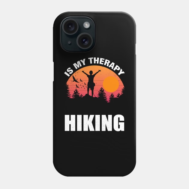 Hiking is My Therapy: Nature's Cure for the Everyday Grind Phone Case by chems eddine