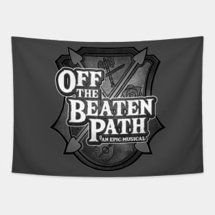 Black and White OBP Logo Tapestry