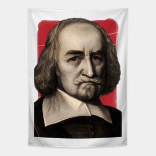 English Philosopher Thomas Hobbes illustration Tapestry