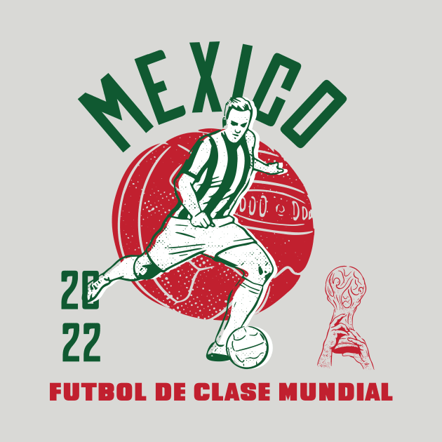 Vintage Mexico World Class Football by SLAG_Creative