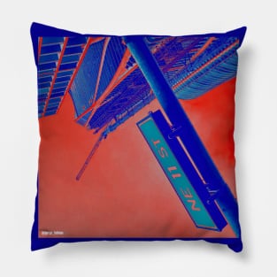 the miami red architecture Pillow