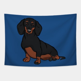 Black and Tan Dachshund Tapestry