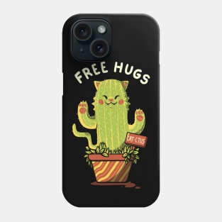 Catctus Free Hugs Cats by Tobe Fonseca Phone Case