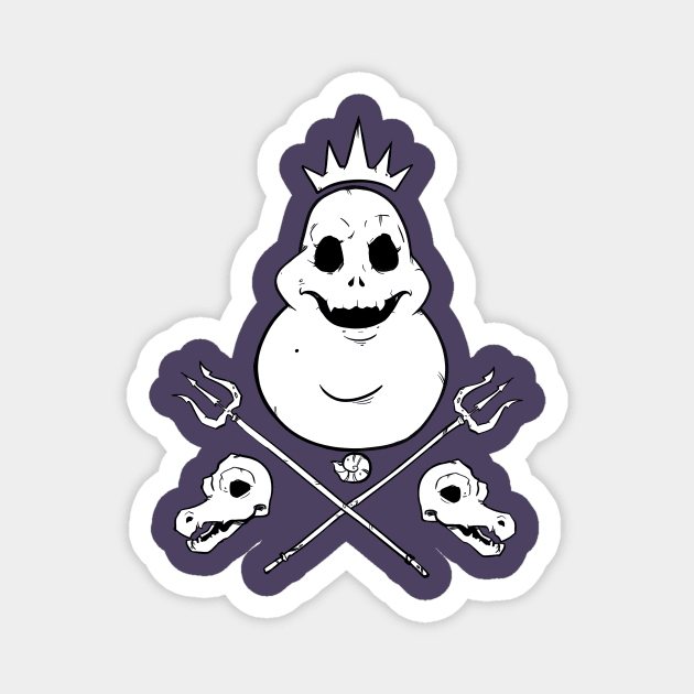 Poor Unfortunate Bones Magnet by Psychofishes