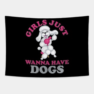 Girls Just Wanna Have Dogs, Girls Just Wanna Have Fun, Feminism, Gift For Her, Gift For Women, Women Rights, Feminist, Girls, Equality, Equal Rights Tapestry