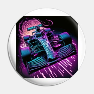 Race Car Neon Pin