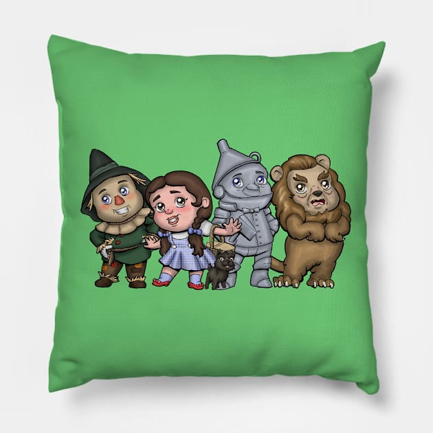 Off to see the Wizard! Pillow by zacksmithart