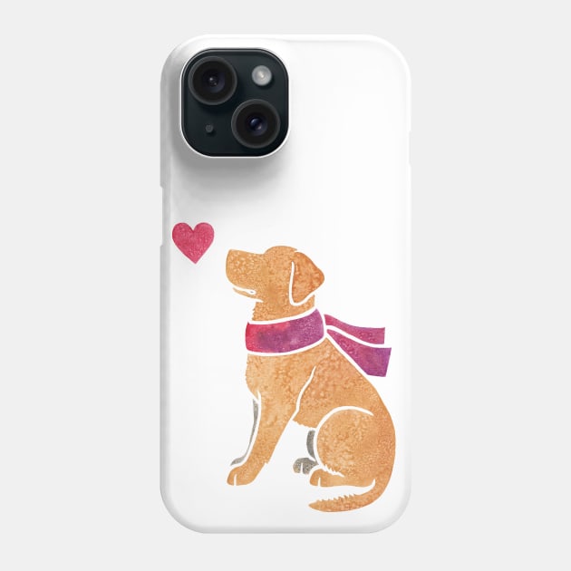 Watercolour Labrador Phone Case by animalartbyjess