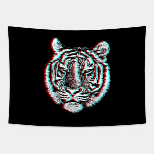 3D Tiger Tapestry