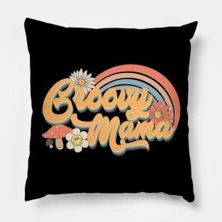 Retro Groovy Mama Pillow