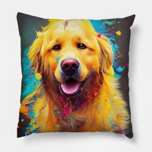 Golden Retriever Dog Pet Cute Adorable Animal Compagnon Pillow