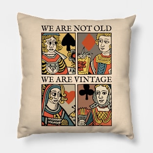 Character of Playing Card Queen of Vintage Pillow