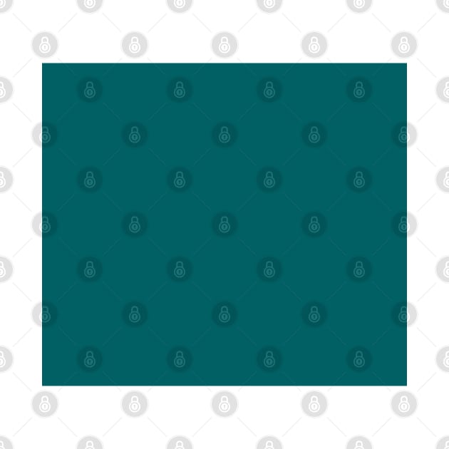 Ocean Teal Blue Plain Solid Color by squeakyricardo