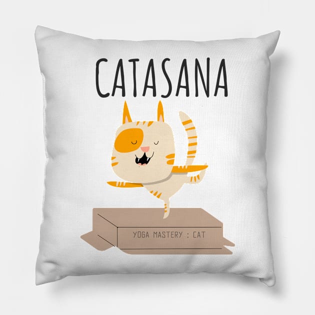 Catasana. Yoga Mastery : Cat Pillow by leBoosh-Designs