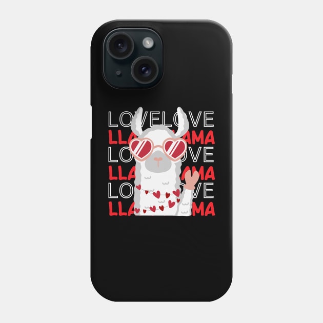 The Llama of Love Phone Case by ProLakeDesigns