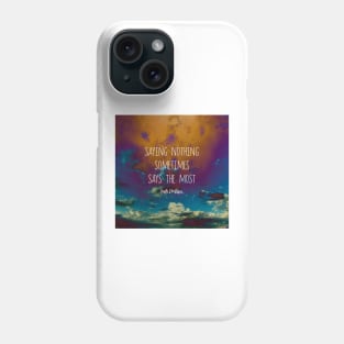 Emily Dickinson Literary Quote Text On Photo Art Phone Case