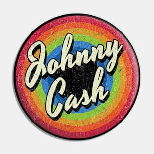 Vintage Style circle - Johnny cash Pin