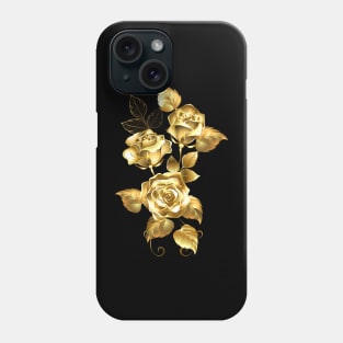 Arrangement of Gold Roses Phone Case