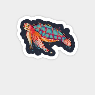 Cool Sea Turtle T-Shirt - Ocean Turtle Graphic Shirt Magnet