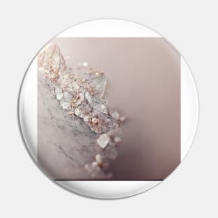 Rose crystal marble Pin