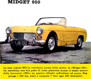 MG MIDGET - advert Kids T-Shirt by Throwback Motors