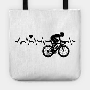 Cyclist Heartbeat Tote