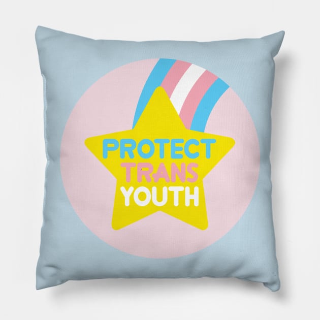 protect trans youth Pillow by remerasnerds