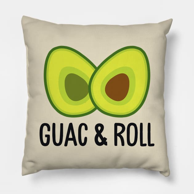 Guac and Roll Pillow by TextTees