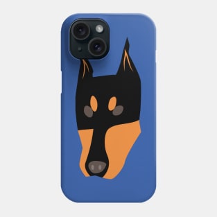 Doberman dog face Phone Case