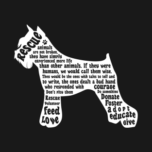 Rescue Dog For Gift Dog Lovers T-Shirt