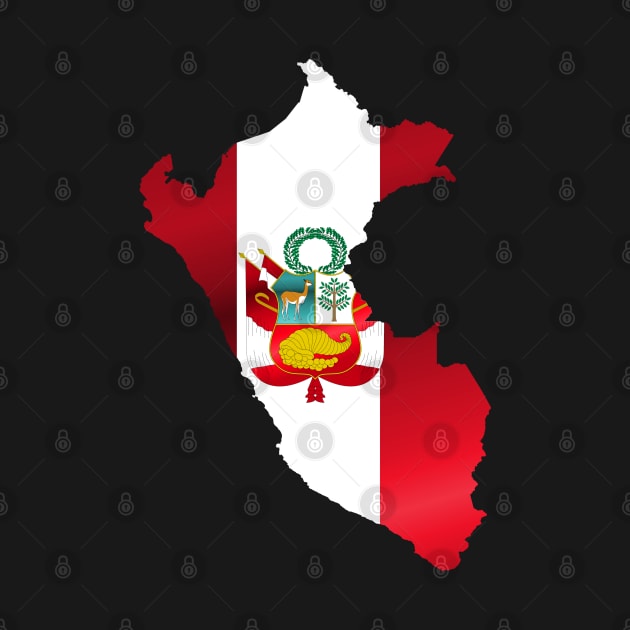 Peru Flag Map by Historia