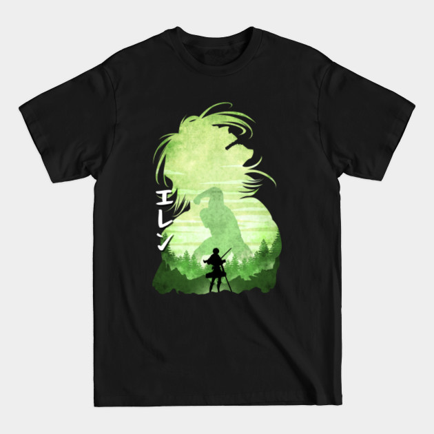 Discover Minimalist Silhouette Eren - Eren Jaeger - T-Shirt