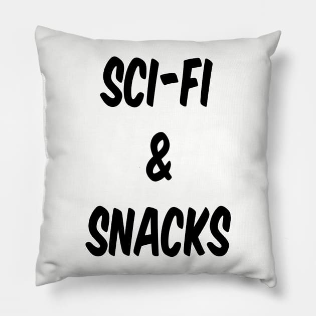Sci-Fi & Snacks Pillow by StephanieByDay