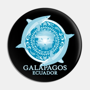 Mako Sharks Ecuador Galápagos Pin