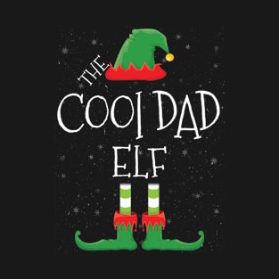 COOl DAD Elf Family Matching Christmas Group Funny Gift T-Shirt