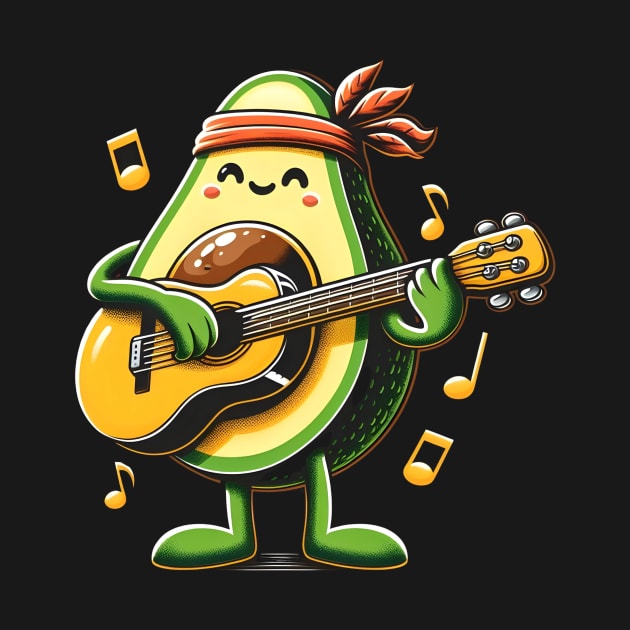 avocado playing guitar - music by Rizstor