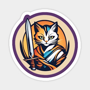 Sword Kitty Magnet