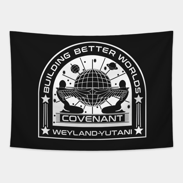 Alien Covenant Mission white Tapestry by udezigns