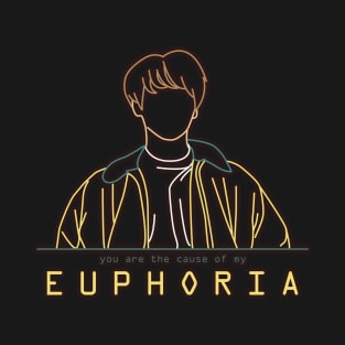 BTS JUNGKOOK EUPHORIA LINE ART T-Shirt