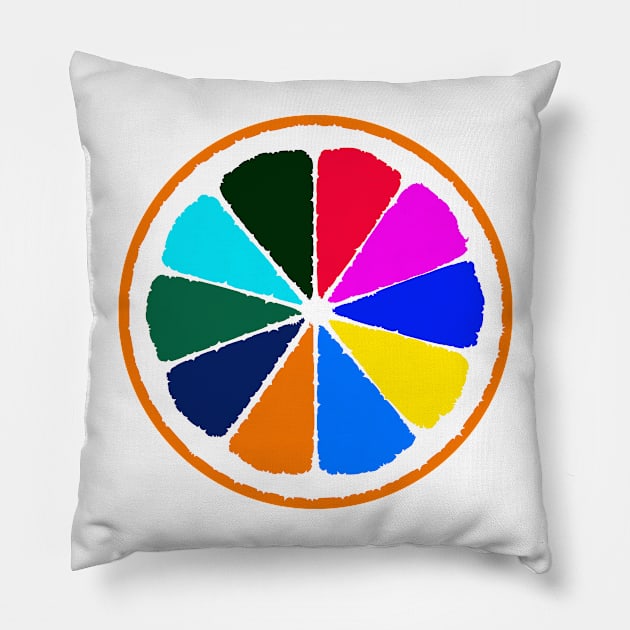 Orange - a really colorful fruit Pillow by Quentin1984