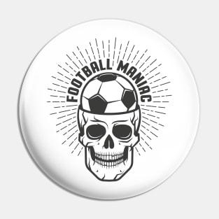 Football maniac print Pin