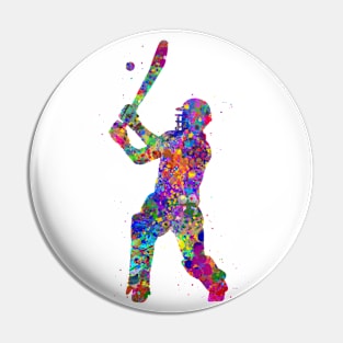 Cricket player Pin