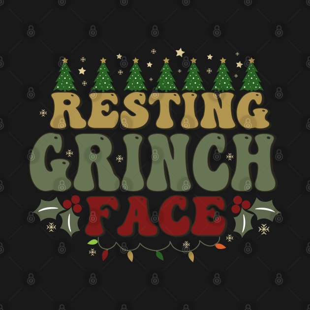 Resting Grinch Face by funkymonkeytees