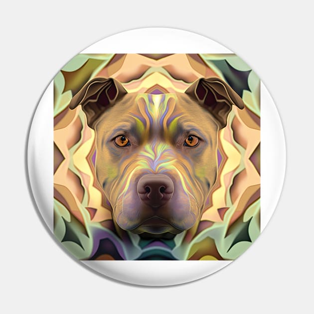 A Fractal Design of A Pit Bull Pin by daniel4510