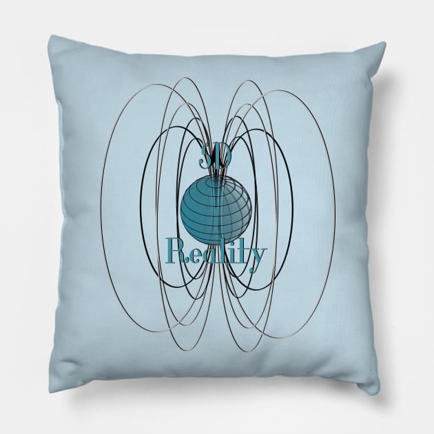 5D Reality Ley Lines Pillow by D_AUGUST_ART_53