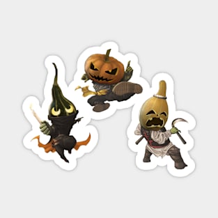 Halloween Pumpkinhead Trio Magnet